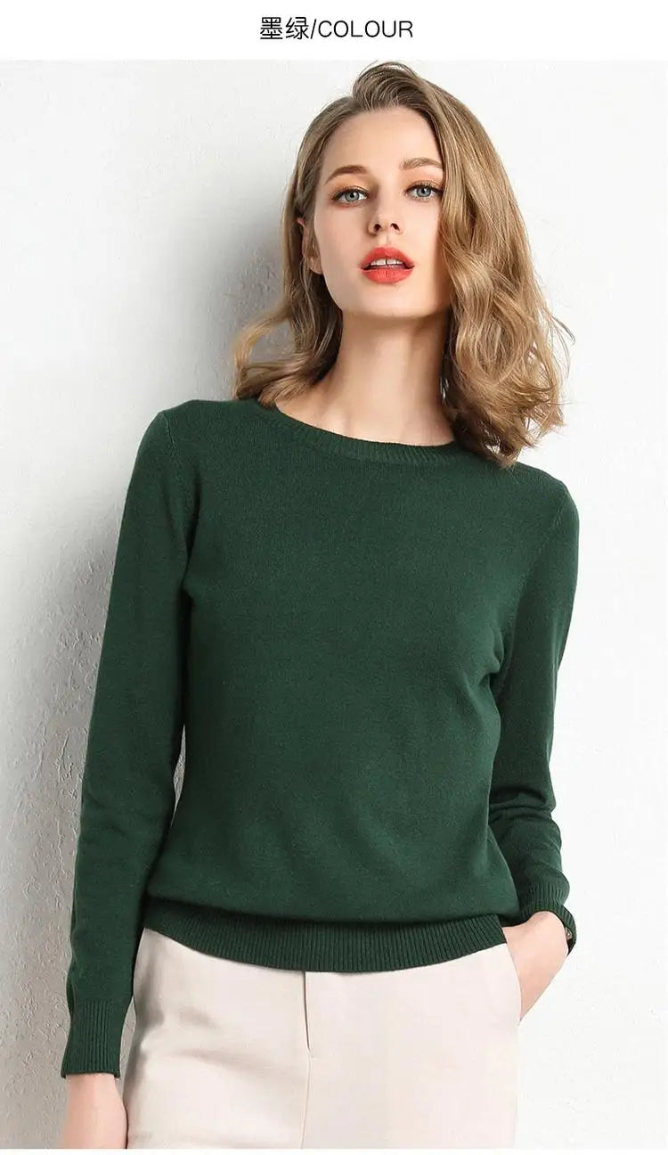 Pull en laine Mérinos BASIC à Col rond