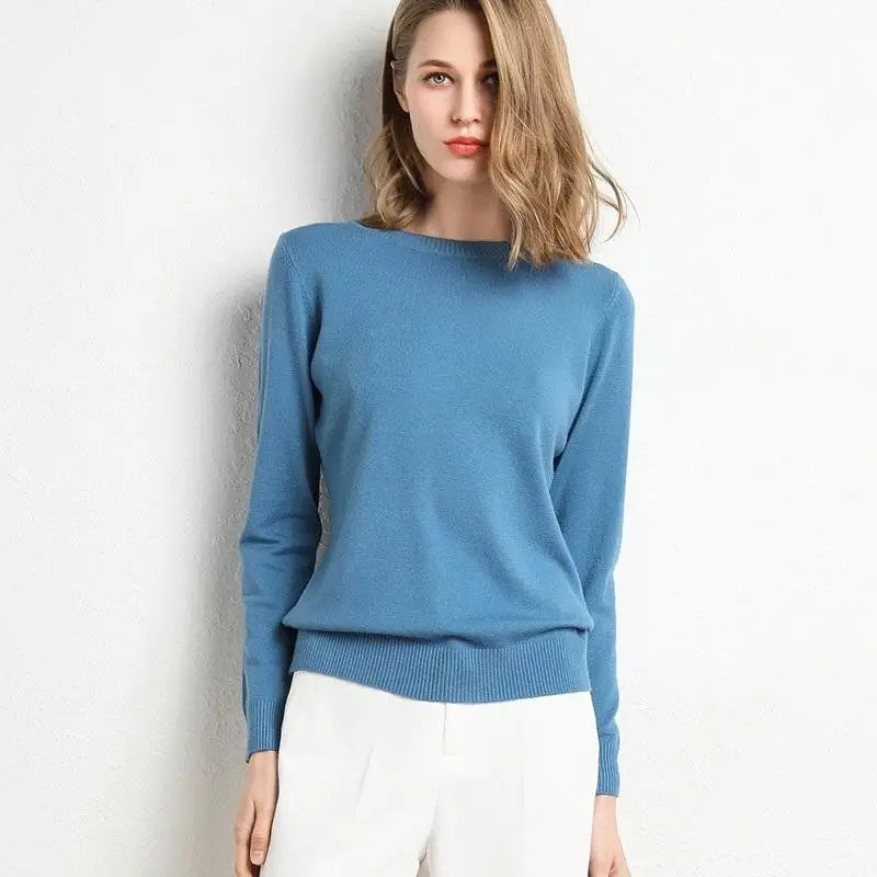 Pull en laine Mérinos BASIC à Col rond