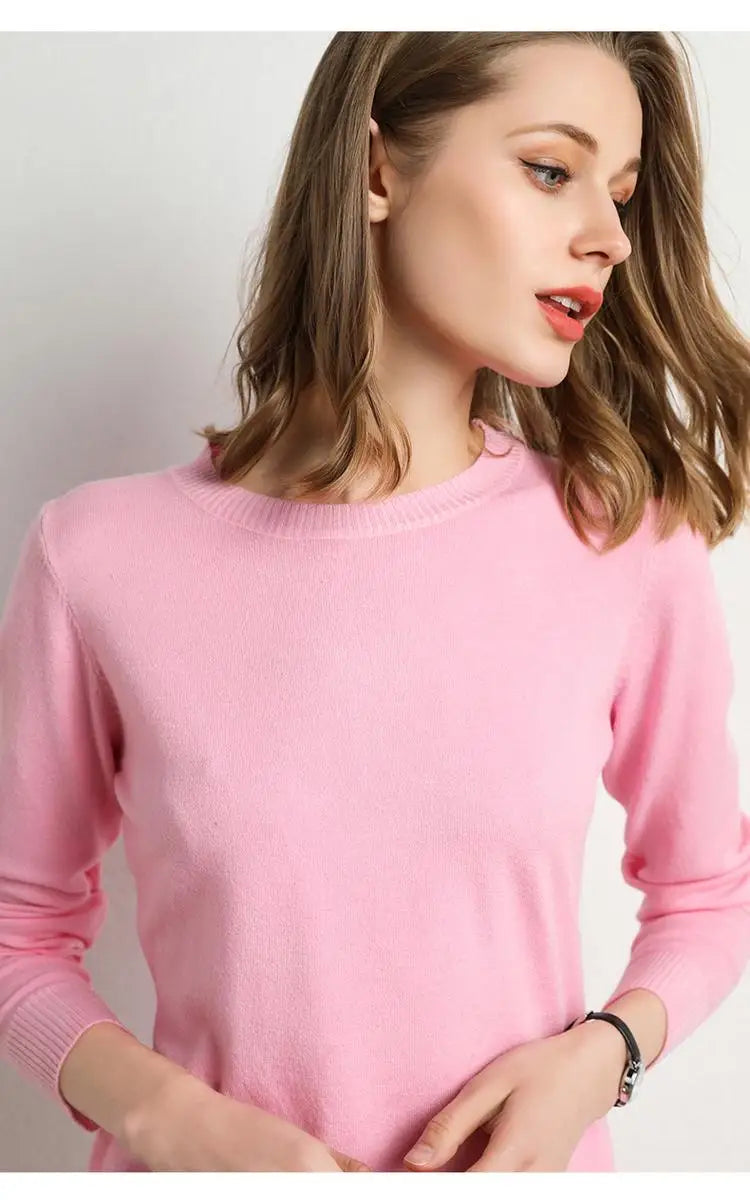 Pull en laine Mérinos BASIC à Col rond