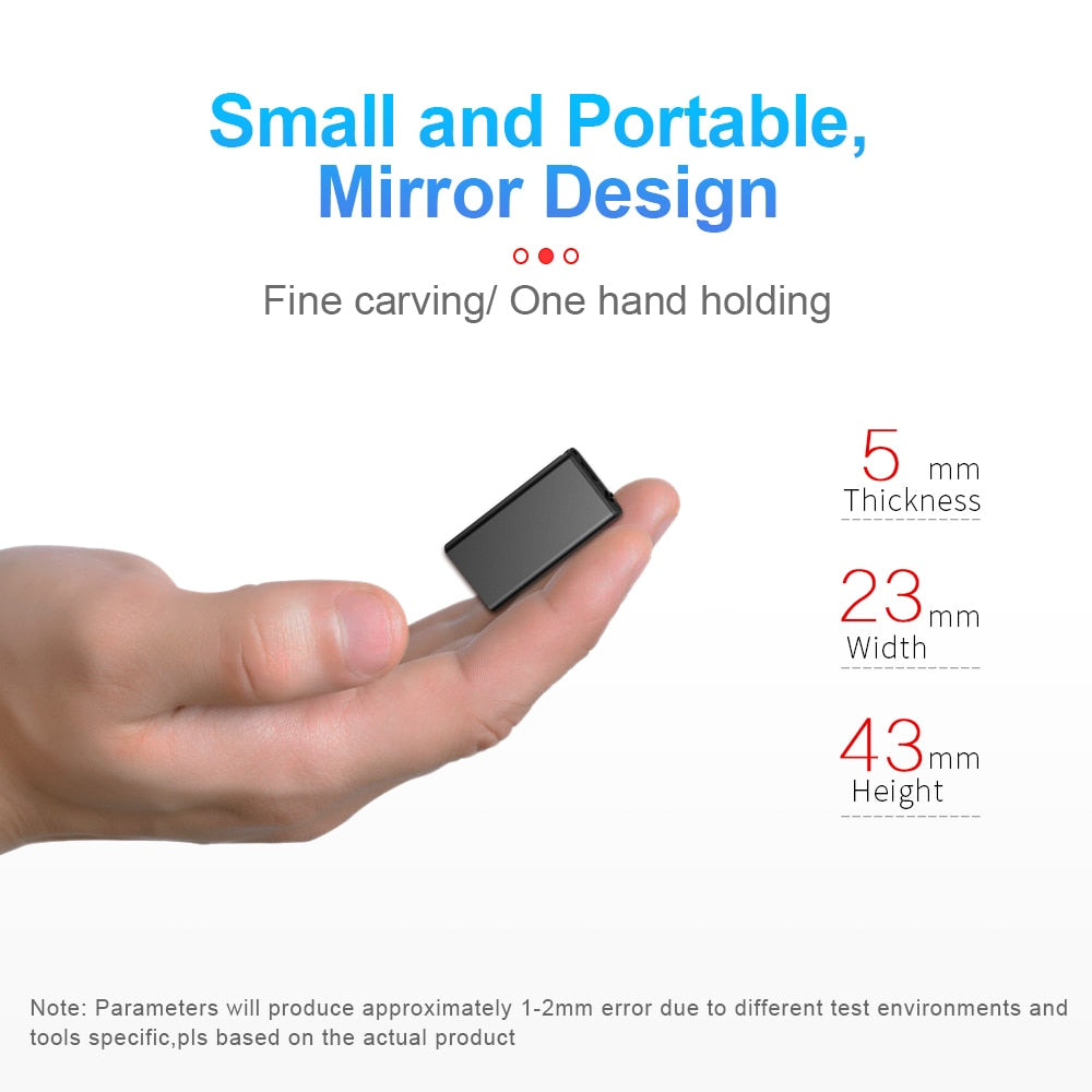 Mini enregistreur vocal espion professionnel ultra-mince