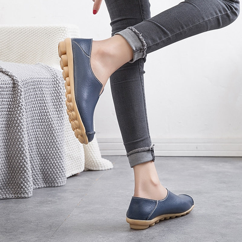 Chaussures en cuir ultra confortables pour femme