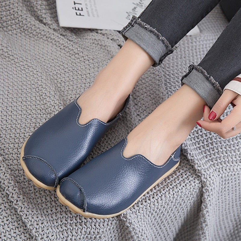 Chaussures en cuir ultra confortables pour femme