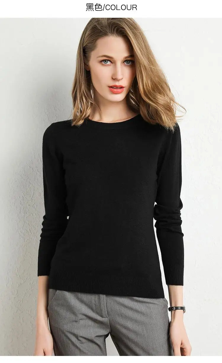 Pull en laine Mérinos BASIC à Col rond