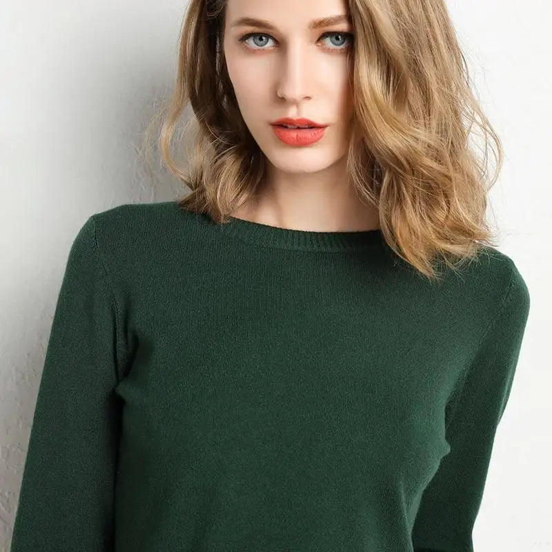 Pull en laine Mérinos BASIC à Col rond