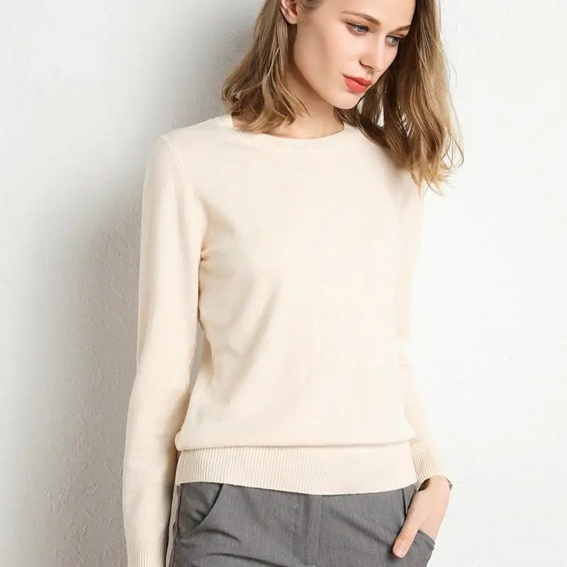 Pull en laine Mérinos BASIC à Col rond
