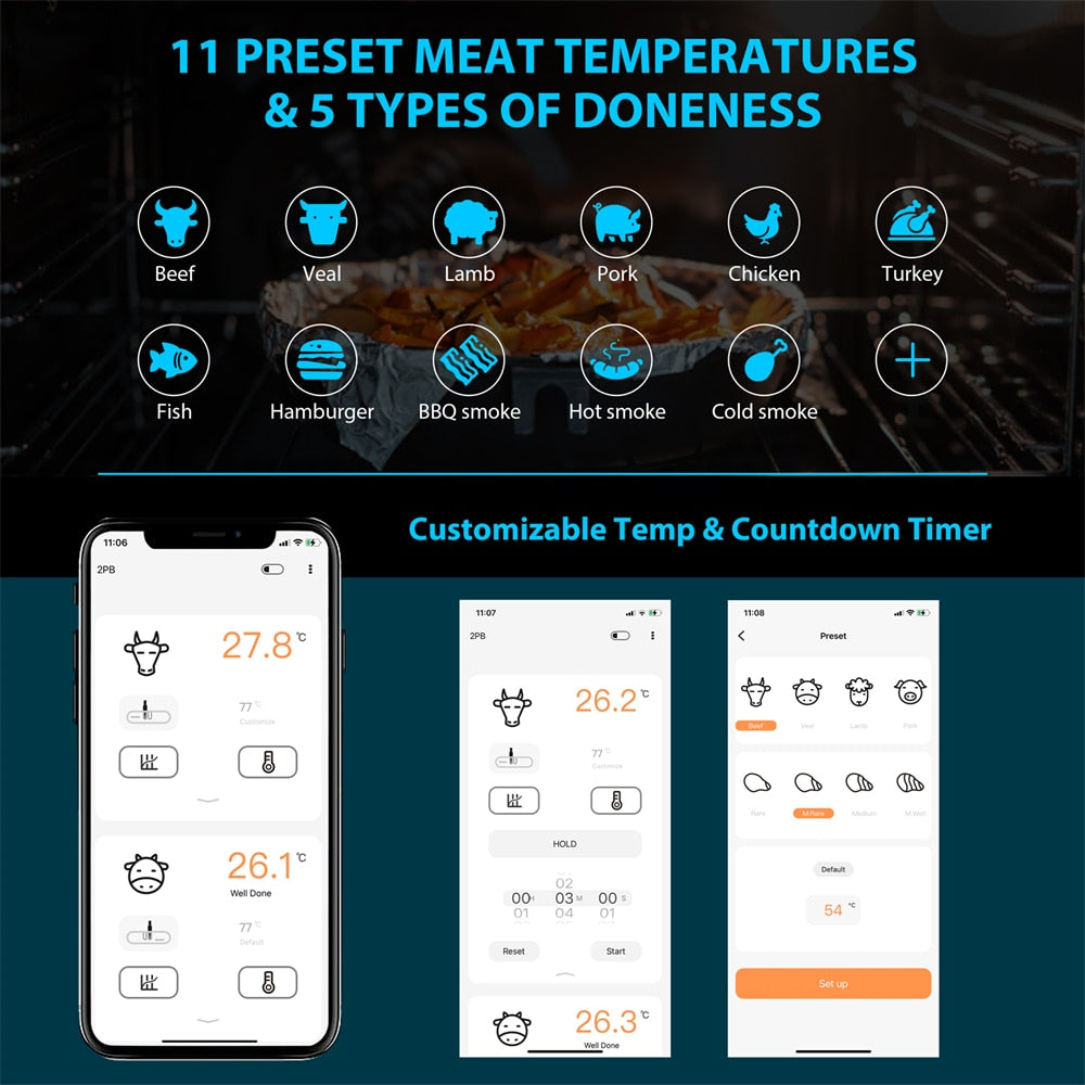 ThermoCONNECT : thermomètre connecté pour Cuisine et BBQ