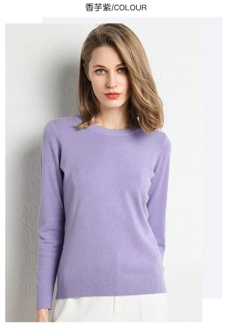 Pull en laine Mérinos BASIC à Col rond