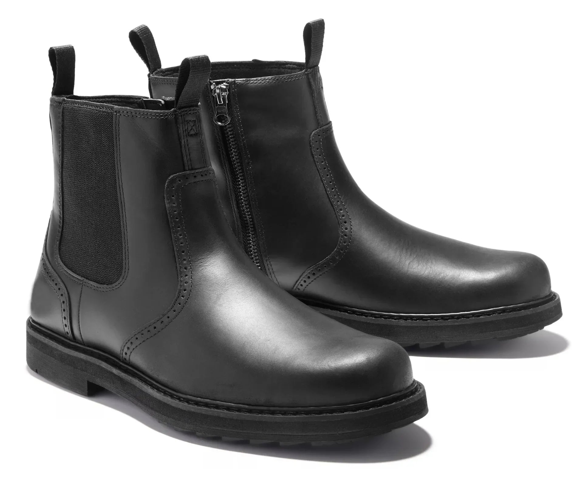 Bottines Chelsea en Cuir Rétro pour Homme