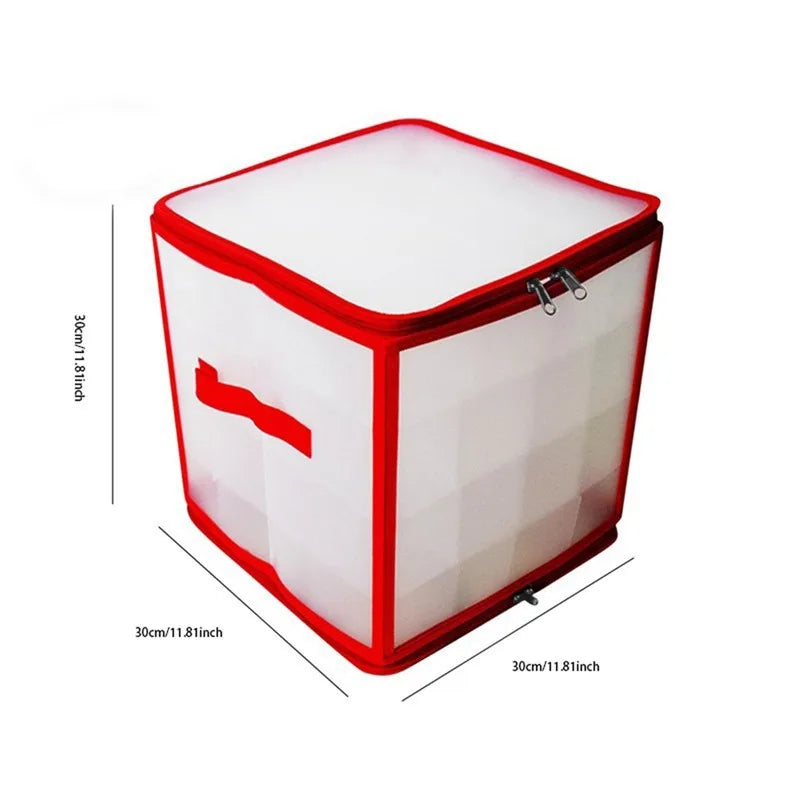 Boîte de Rangement pour Boules de Noël - 64 Cases