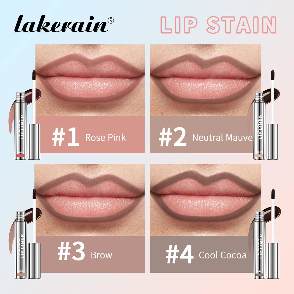 LIPSTICK TATTOO - 4x Rouge à lèvres Semi-Perment Peel-off