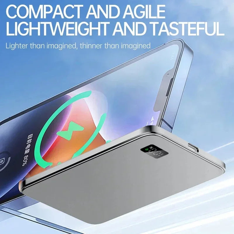Chargeur Magnétique 15W avec Affichage Digital - 50000mAh
