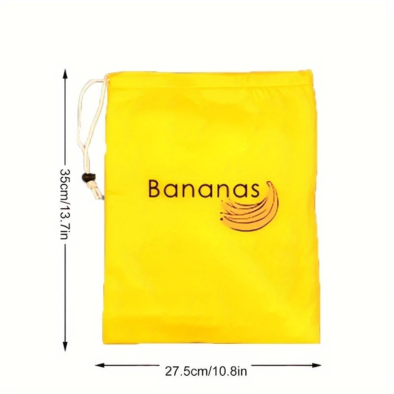 Lot de 2 Sacs de Conservation pour Bananes & Laitue – Pochettes Réutilisables pour Garder les Fruits et Légumes Frais