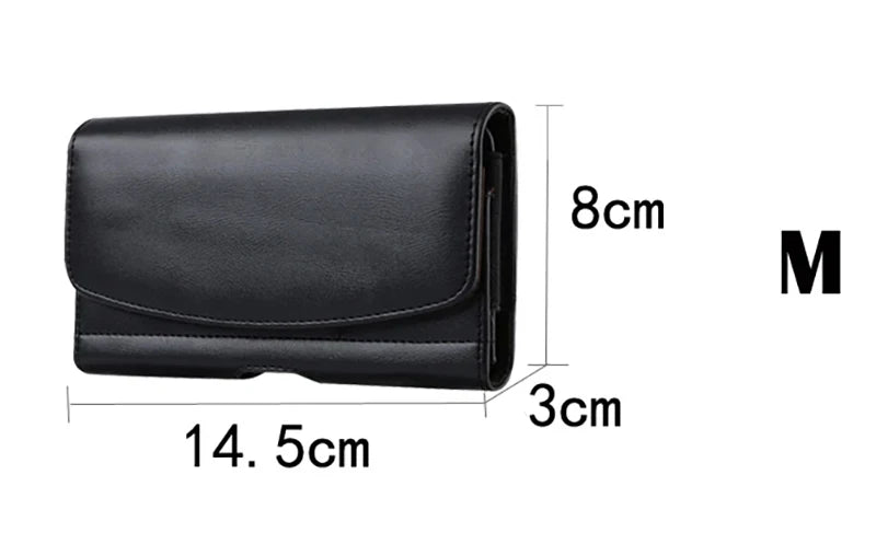 Pochette avec Clip de Ceinture en Cuir PU