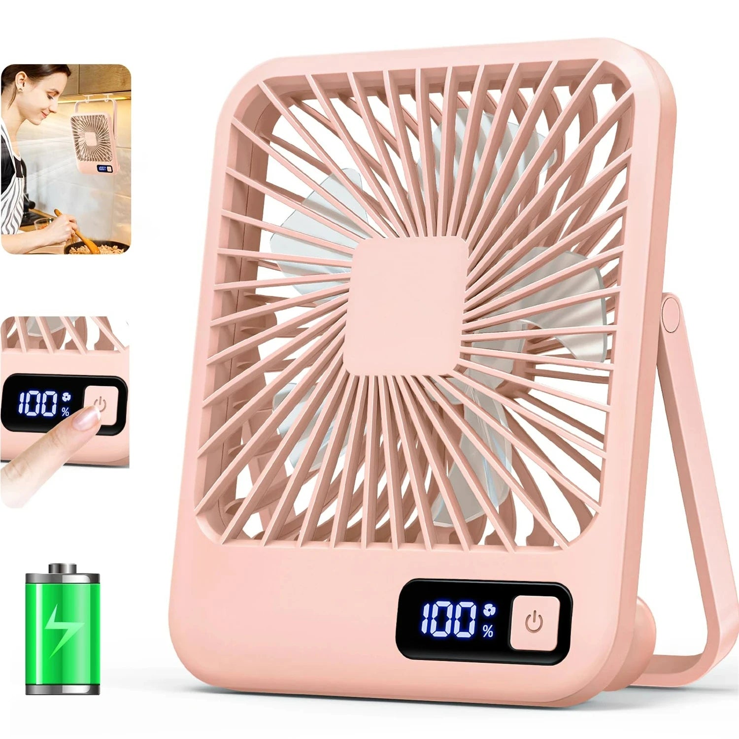 Ventilateur Compact USB à Tête Pivotante 180°