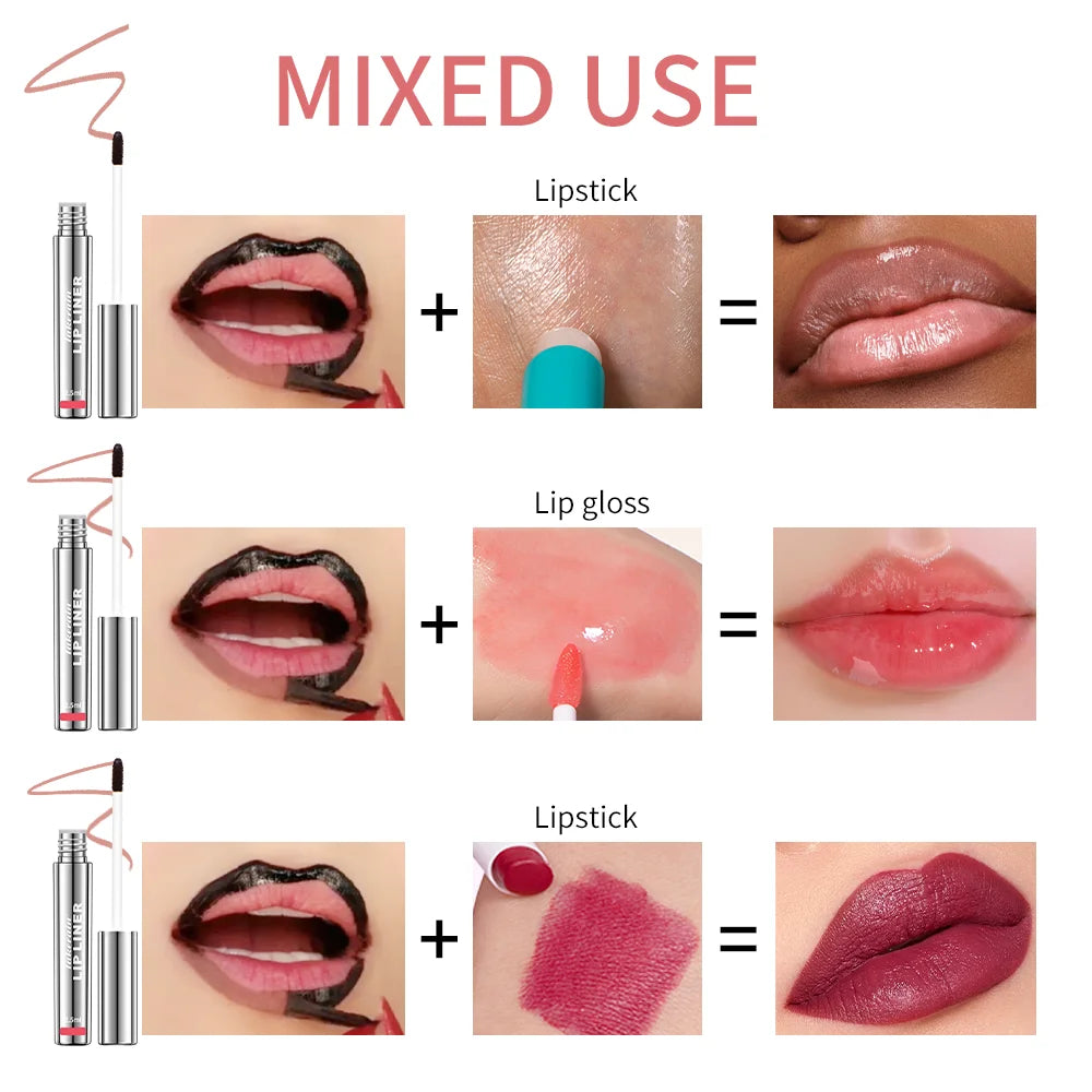 LIPSTICK TATTOO - 4x Rouge à lèvres Semi-Perment Peel-off