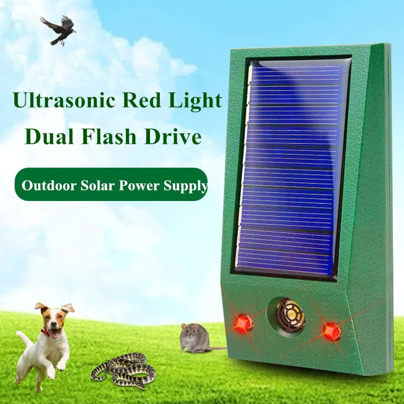 Répulsif Ultrasonique Solaire Anti Oiseaux