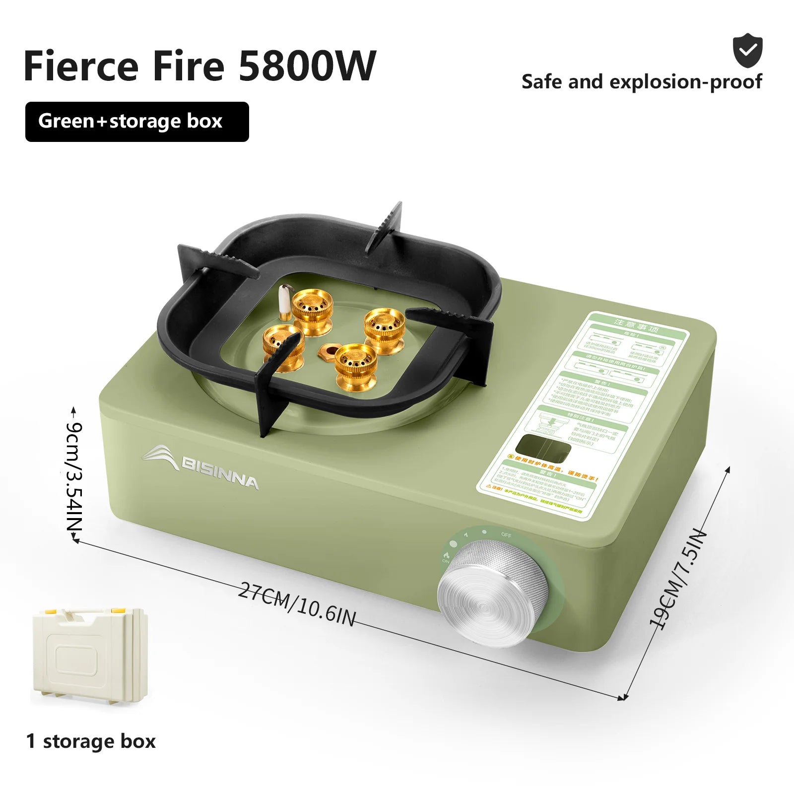 Cuisinière à Gaz de Camping 5800W