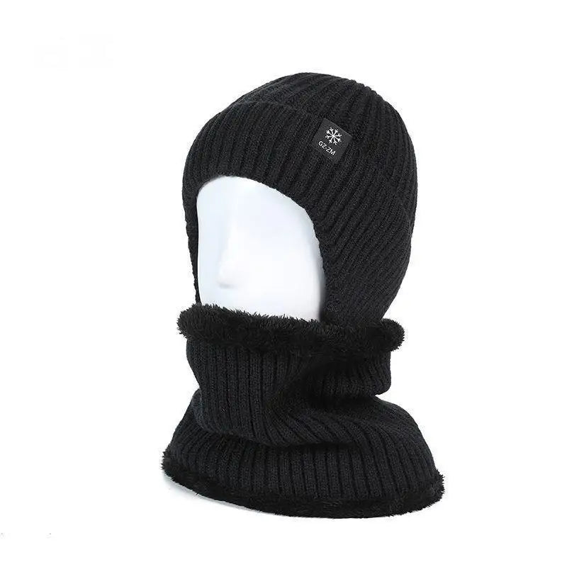 Bonnet avec Cache-Oreilles Intégré à Doublure Fausse Fourrure