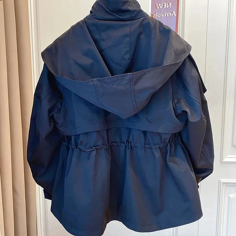 Veste Coupe-Vent Mi-Saison imperméable à Capuche