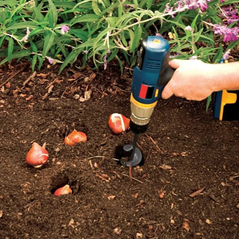 Tarière Spirale pour perceuse - Plantation & Jardin en Terre