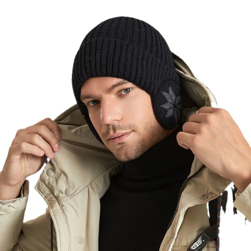 Bonnet doublé polaire cache-oreilles Mixte
