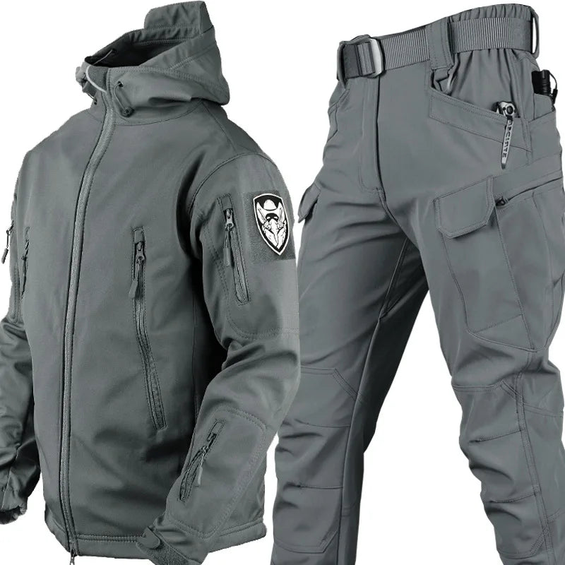 Ensemble Veste et Pantalon Militaire imperméable + Ceinture tactique OFFERTE