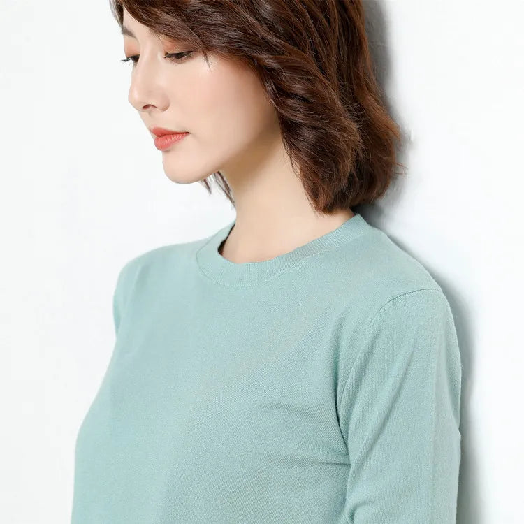 Pull en laine Mérinos BASIC à Col rond