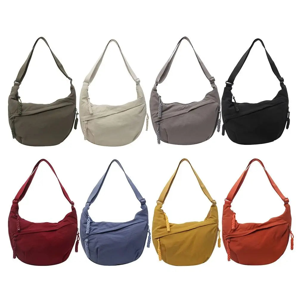 Sac Banane Bandoulière Femme en Toile – Grande Capacité, Légère & Imperméable