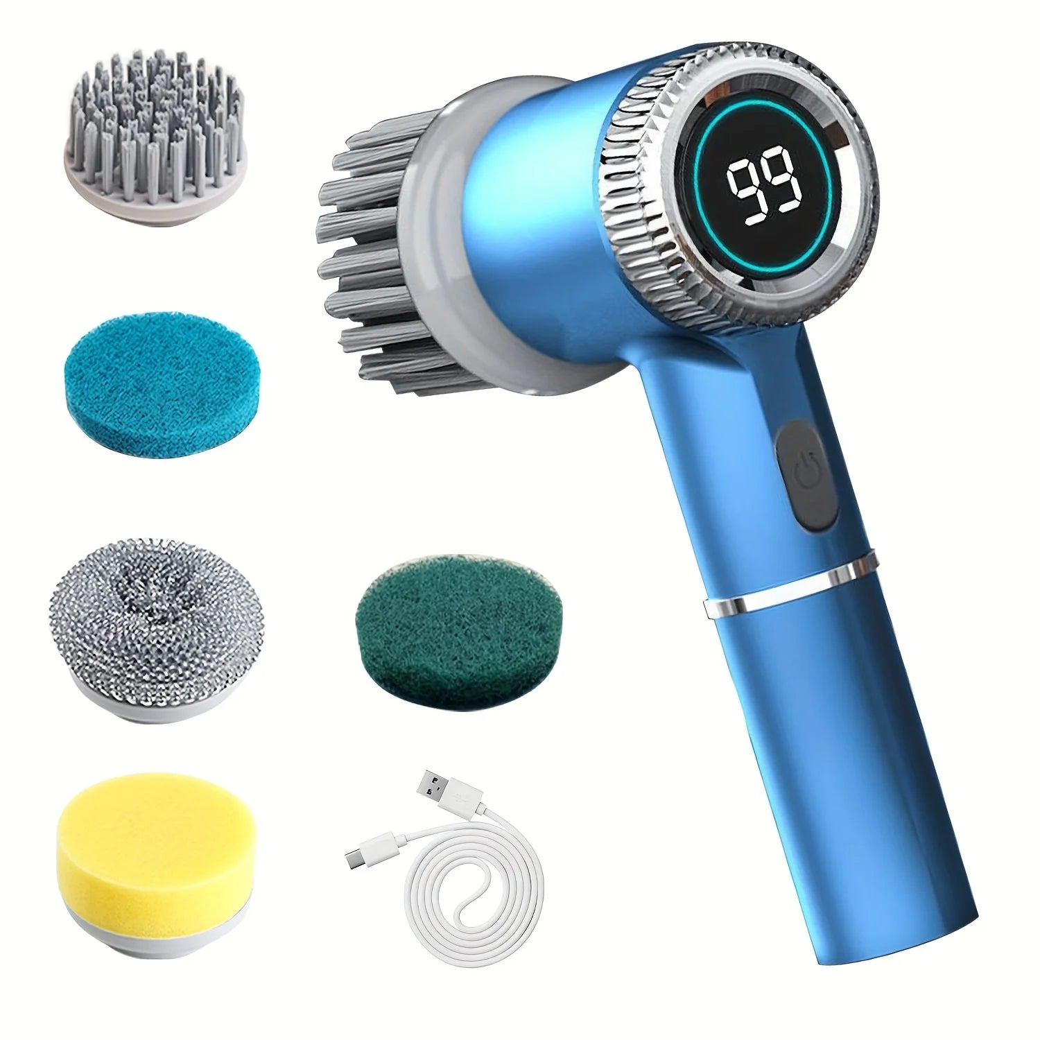Brosse Électrique 5-en-1 – Nettoyage Complet & Rapide