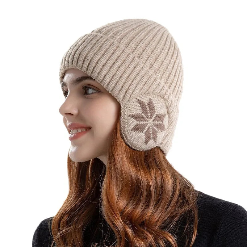 Bonnet doublé polaire cache-oreilles Mixte