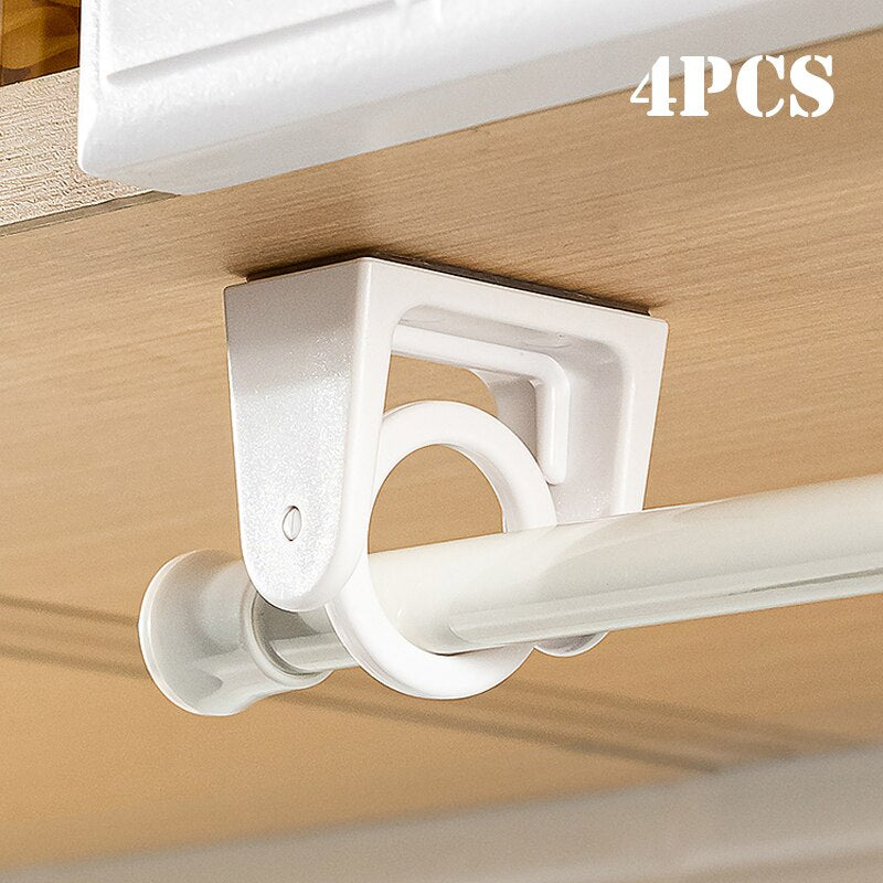 Lot de 4 Supports anneaux adhésifs rotatifs