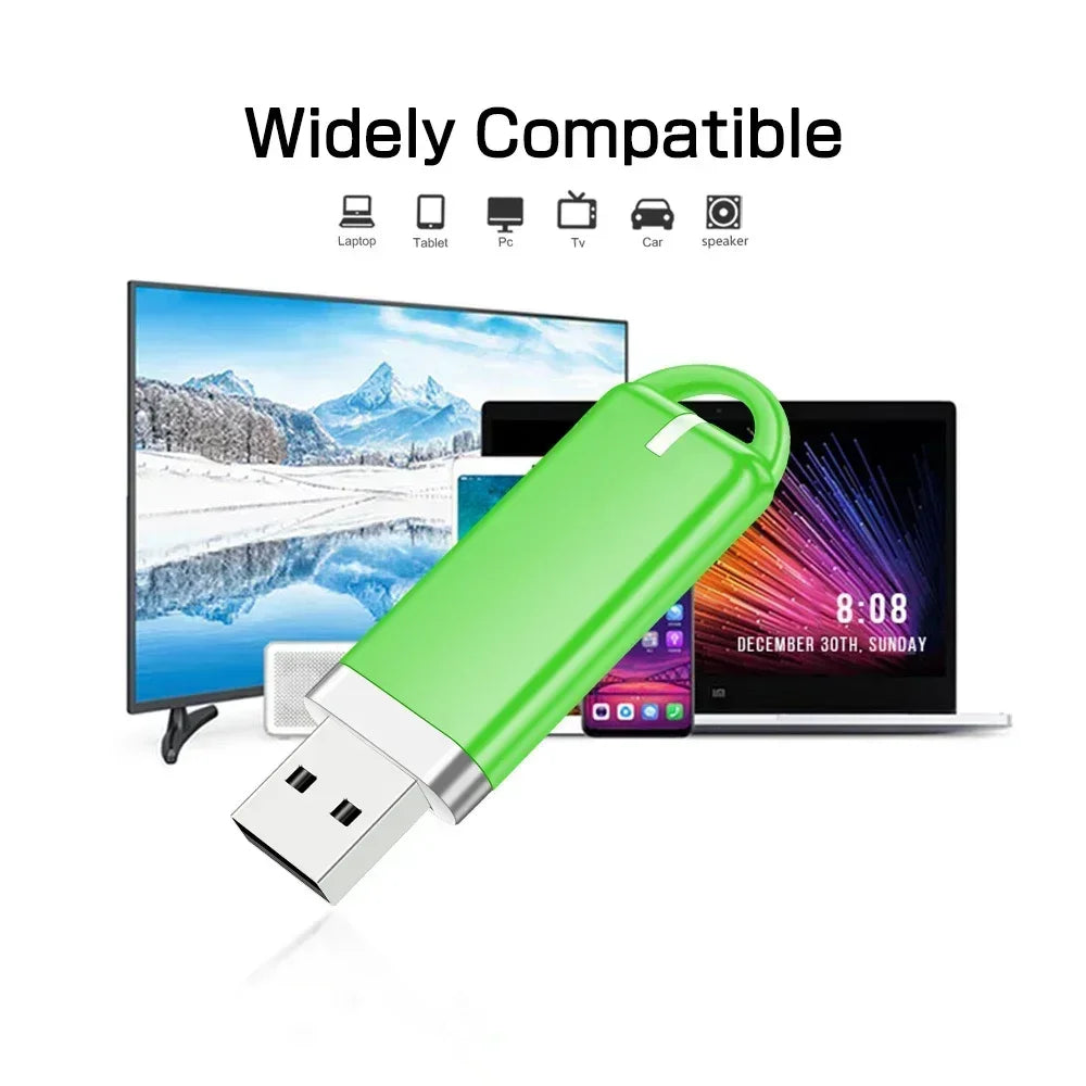 Mini Clé USB 128 Go Ultra-Compacte & Colorée + Boîte Transparente OFFERTE – Idéale Travail, Photos & Documents