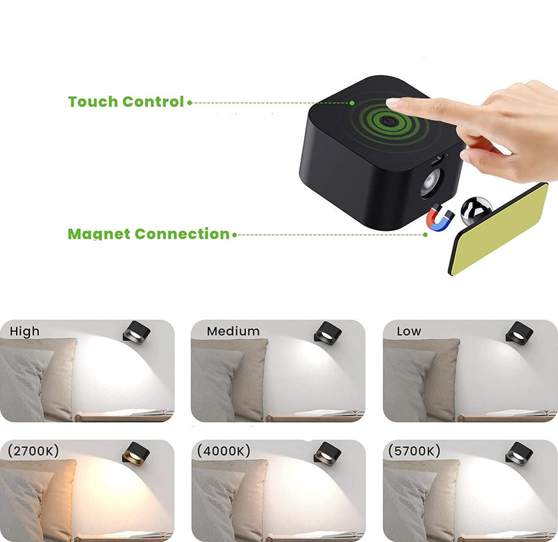 Mini projecteur LED 360 - Sans-fil et magnétique
