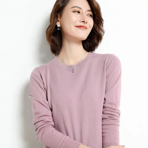 Pull en laine Mérinos BASIC à Col rond
