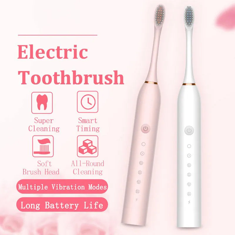 Brosse à dents électrique à ultrason 6 Modes - Kit complet