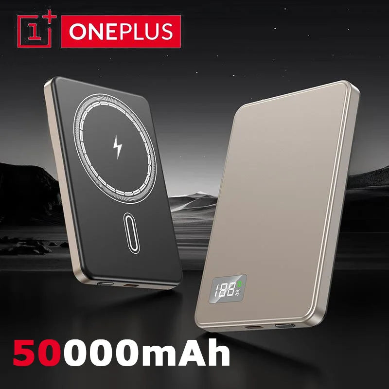 Chargeur Magnétique 15W avec Affichage Digital - 50000mAh
