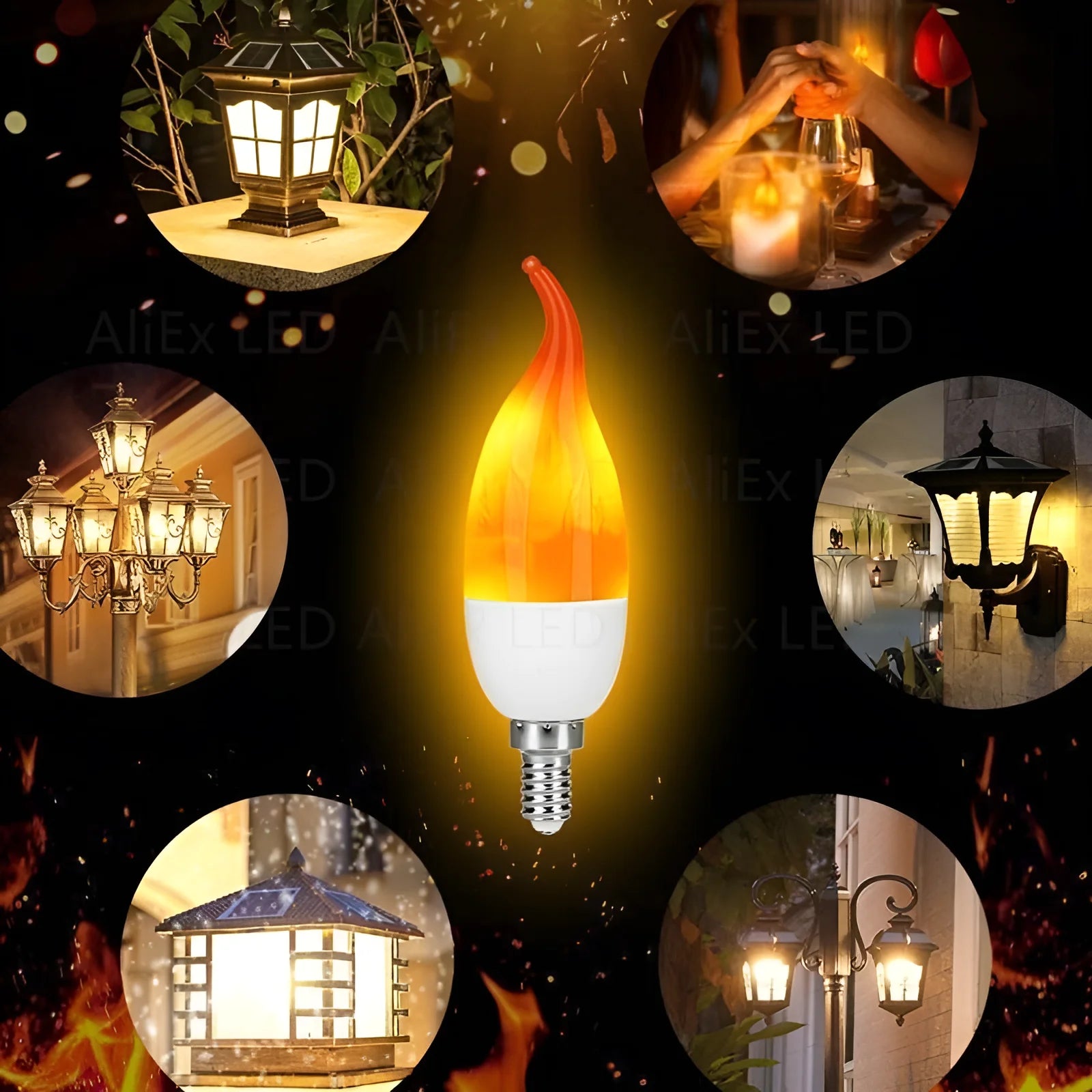 Ampoule LED à Effet Flamme