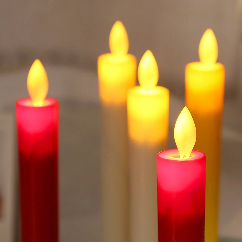 Lot de 2 Bougies Cierges Chandelier à LED