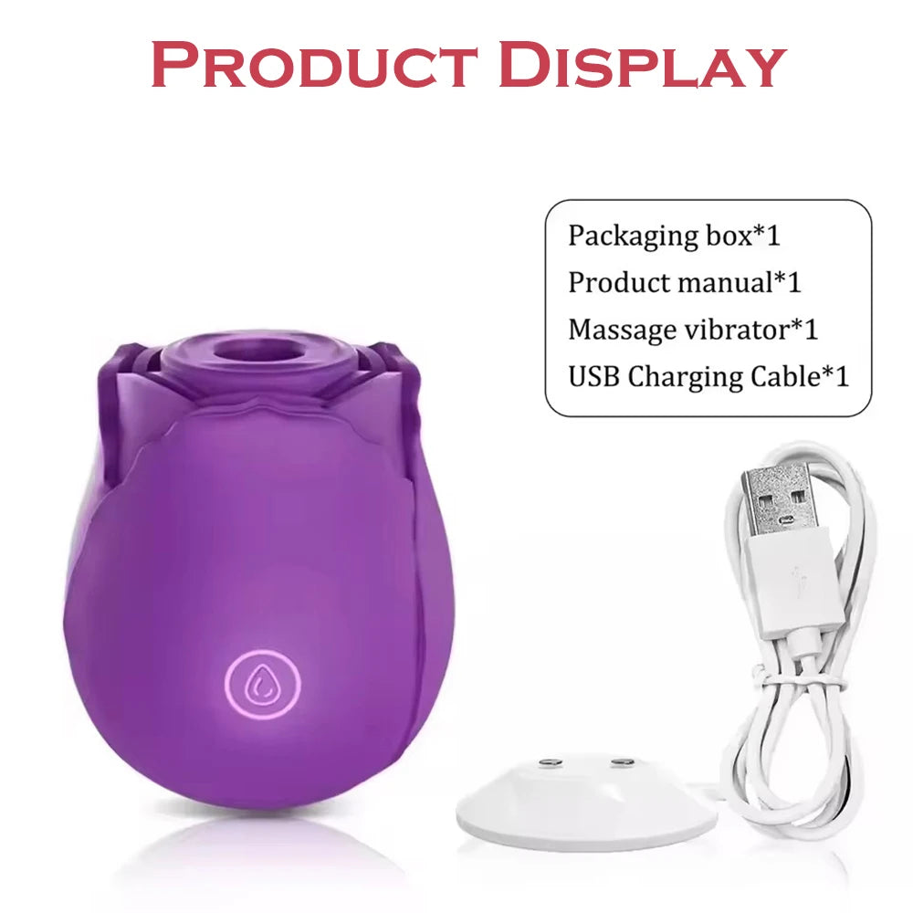 FLOWER - Stimulateur Féminin Multifonction Rechargeable – Massage Intime et Bien-Être Personnel