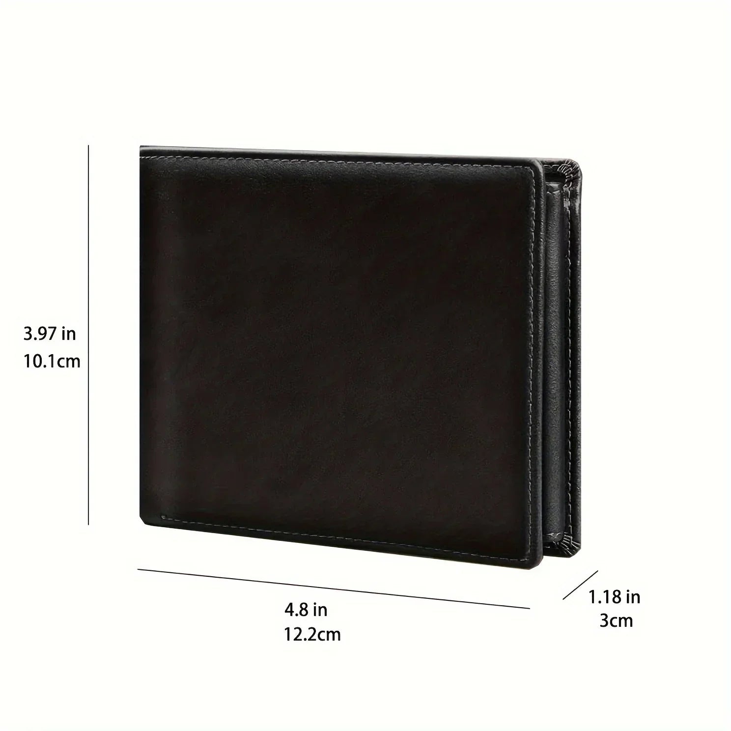 Portefeuille Anti-RFID en Cuir PU Grande Capacité - Homme