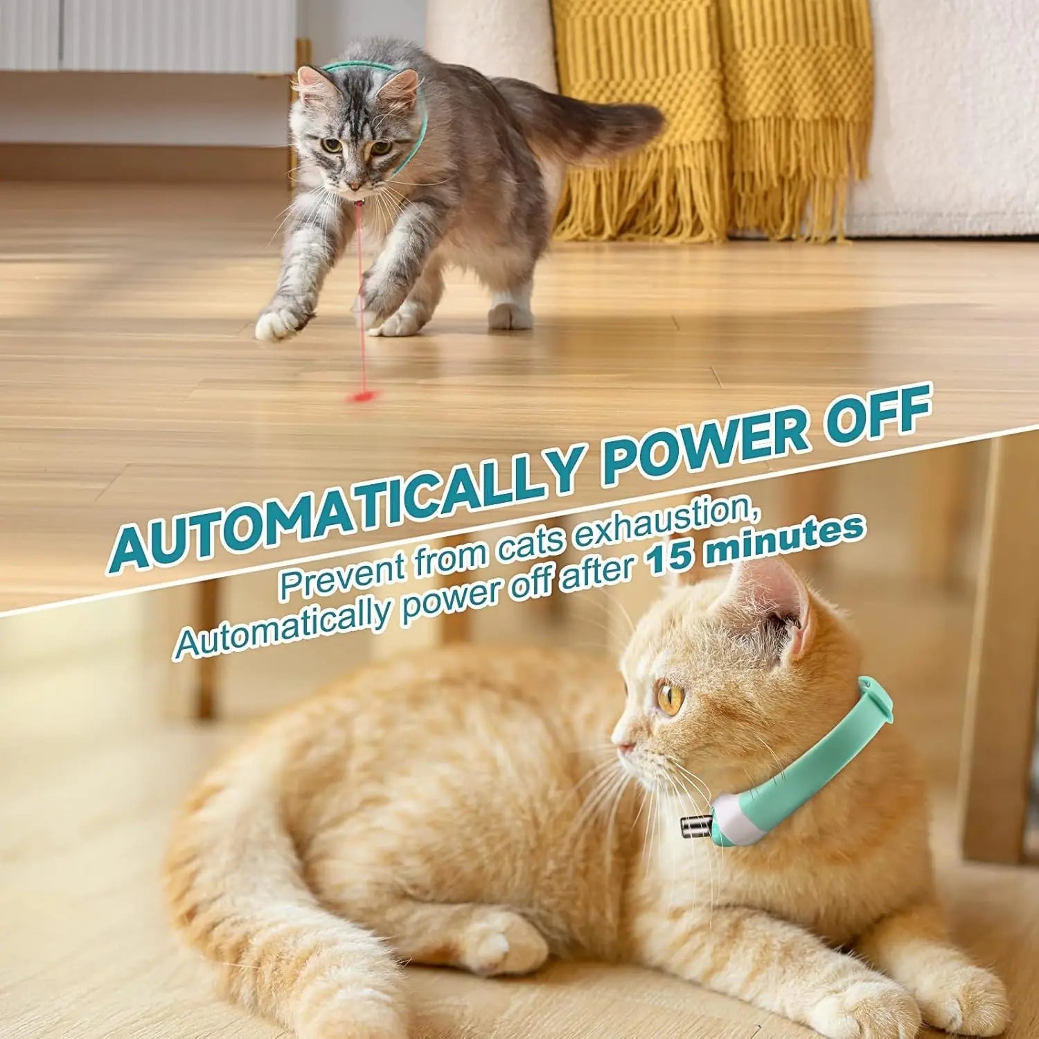 Collier Laser Rouge Automatique Pour Chat