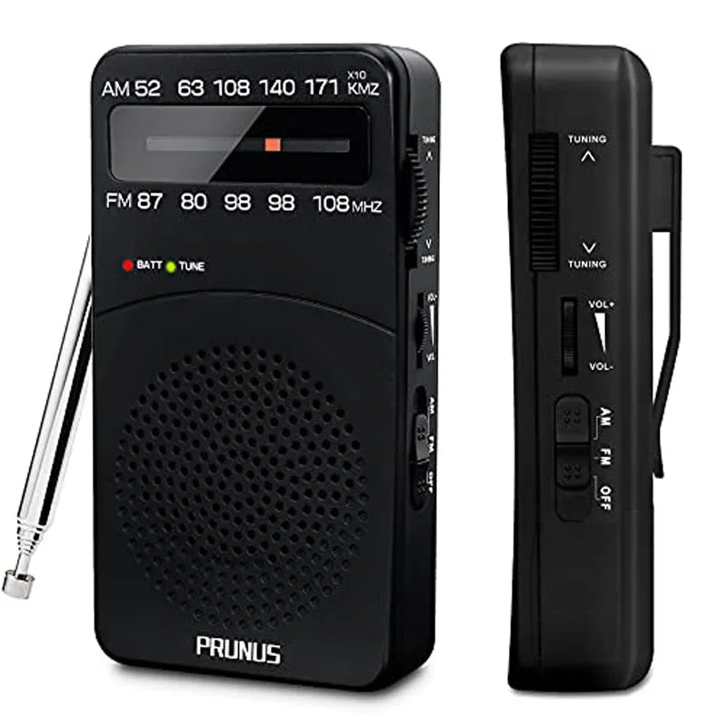 Mini Radio FM/AM Portable de poche avec clips ceinture