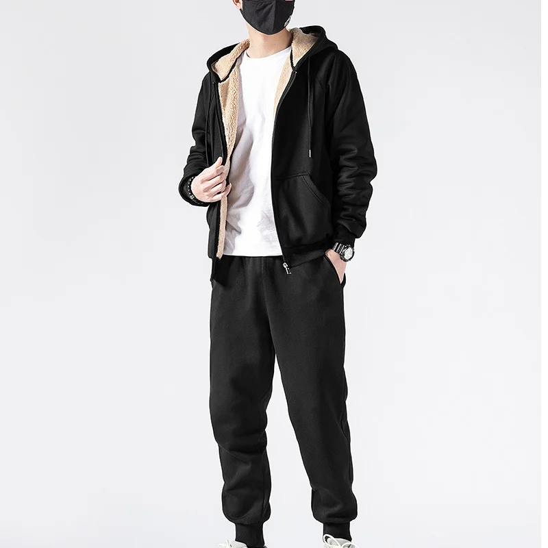 Ensemble survêtement polaire pour homme