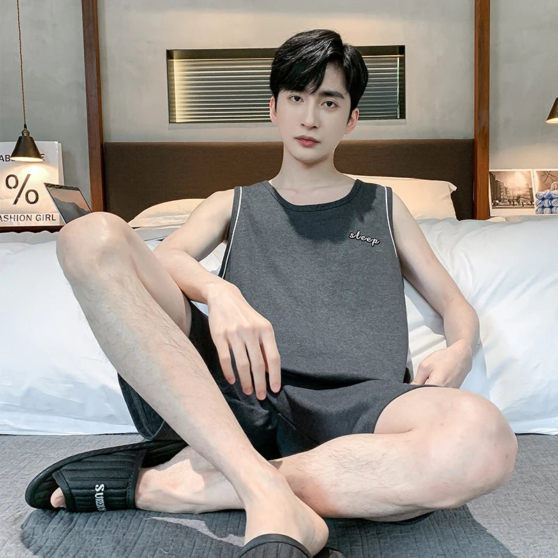 Ensemble de Nuit Décontracté Homme – Coton Doux