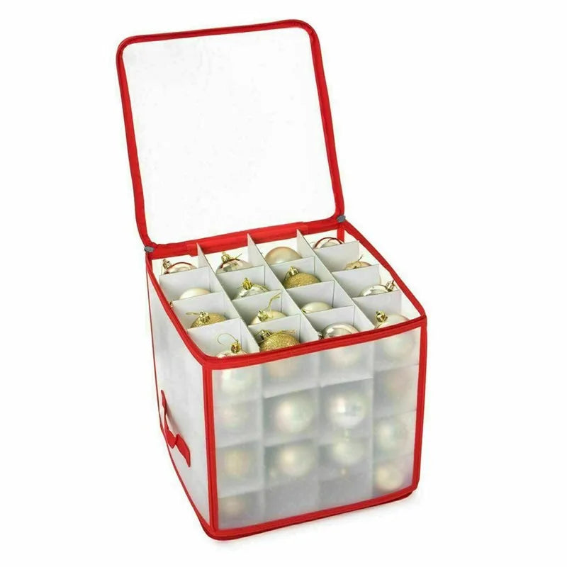 Boîte de Rangement pour Boules de Noël - 64 Cases