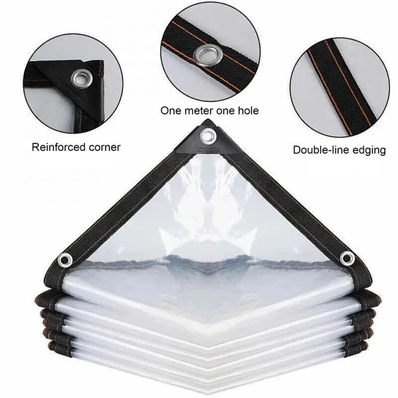 Bâche Transparente Imperméable Ultra-Résistante Multi-Usages