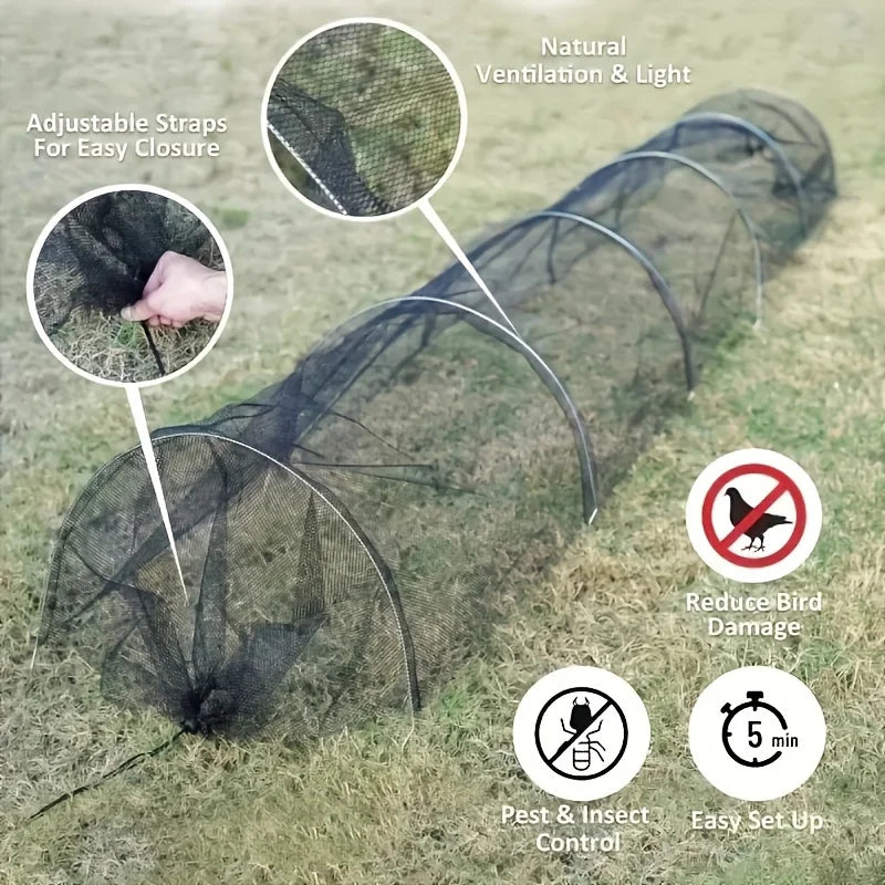 Tunnel de Forçage en Accordéon Anti-nuisibles de Jardin