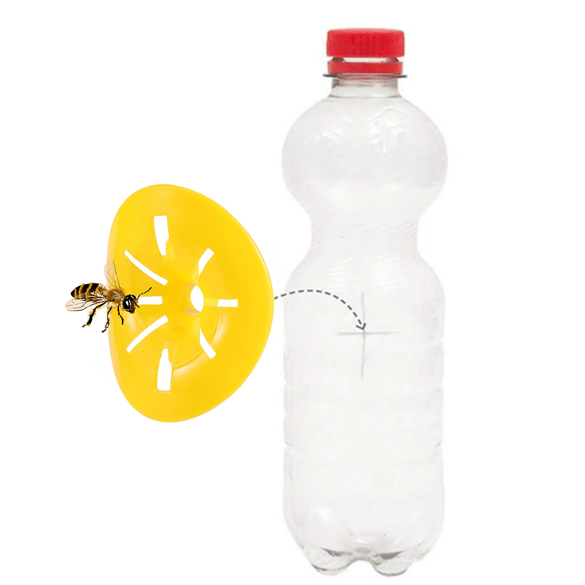 Lot de 10 Pièges réutilisable à guêpes et frelon en forme de fleur pour bouteilles