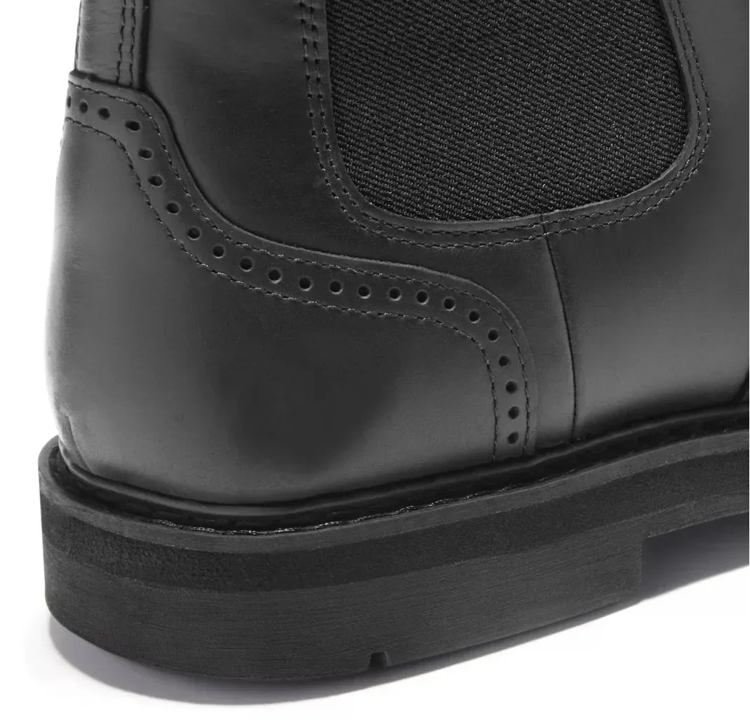 Bottines Chelsea en Cuir Rétro pour Homme