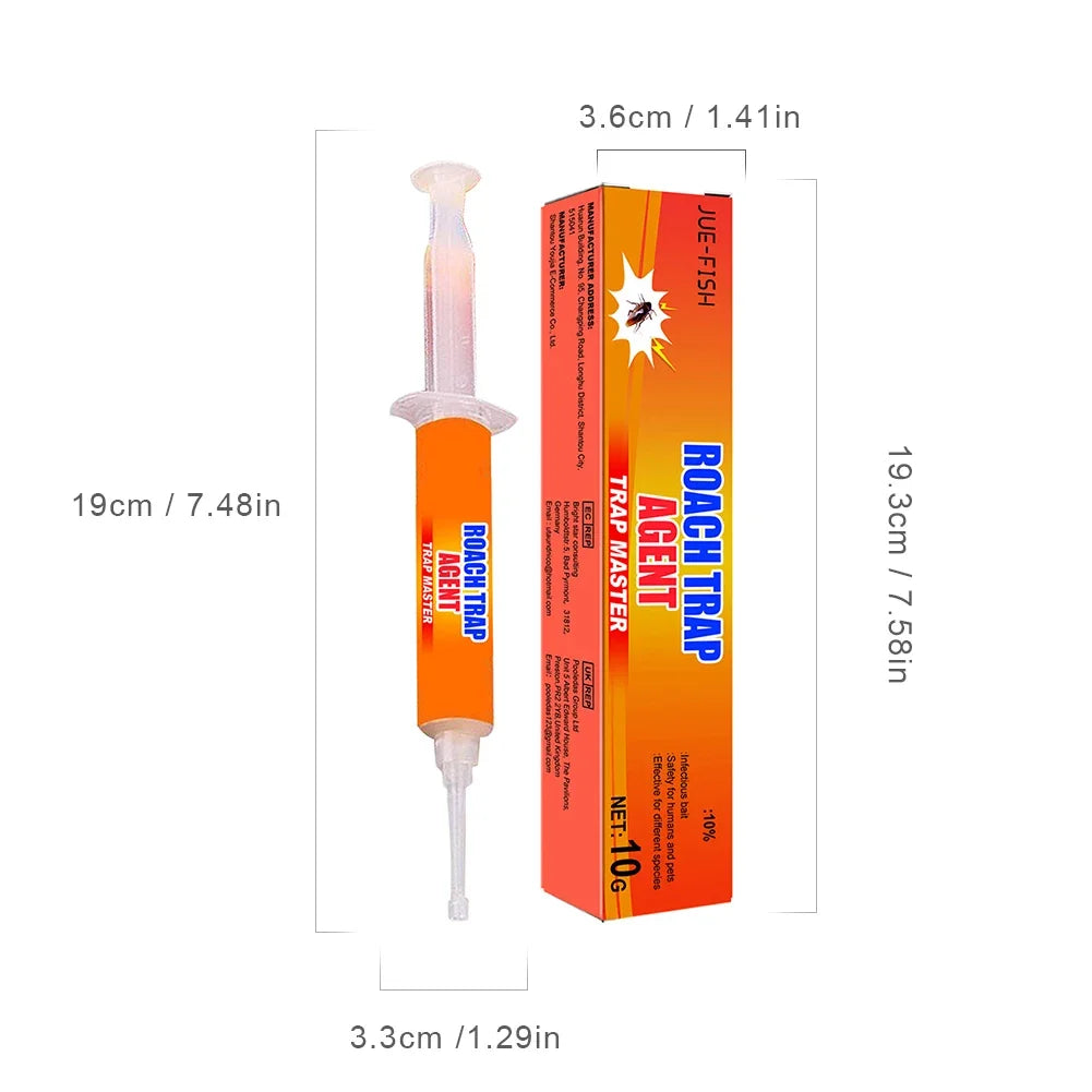 Lot de 5 Appâts Gel pour Cafards